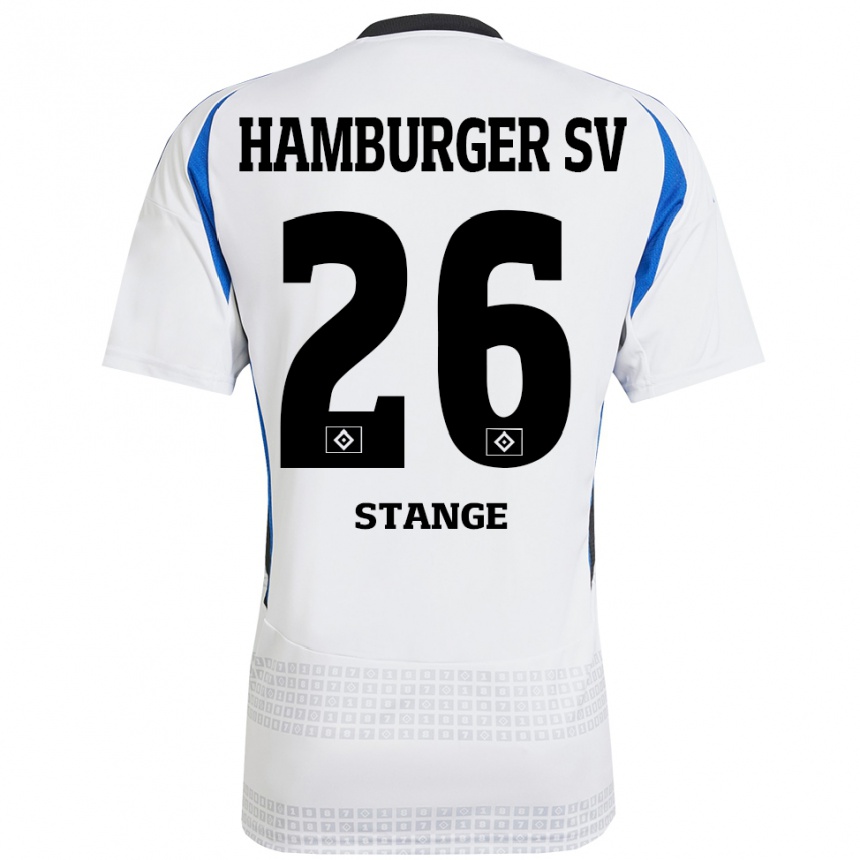 Vaikiškas Otto Stange #26 Balta Mėlyna Namų Marškinėliai 2024/25 T-Shirt