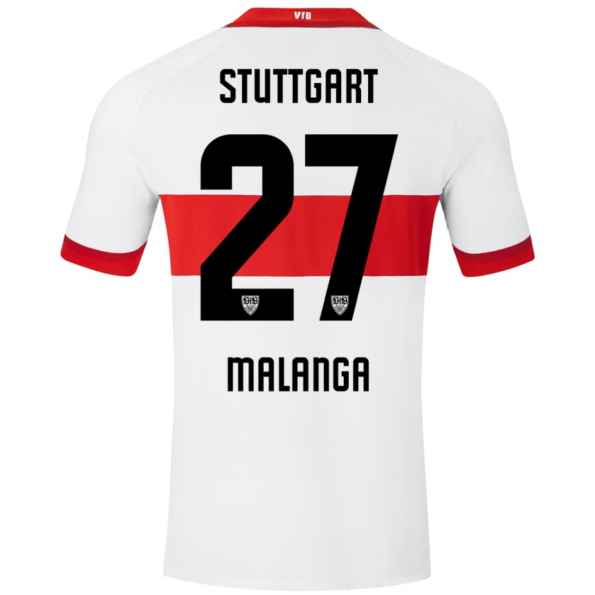 Vaikiškas Jarzinho Malanga #27 Balta Raudona Namų Marškinėliai 2024/25 T-Shirt