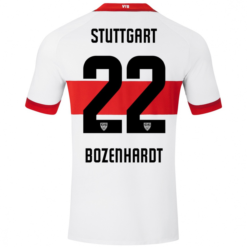 Vaikiškas Laura Bozenhardt #22 Balta Raudona Namų Marškinėliai 2024/25 T-Shirt