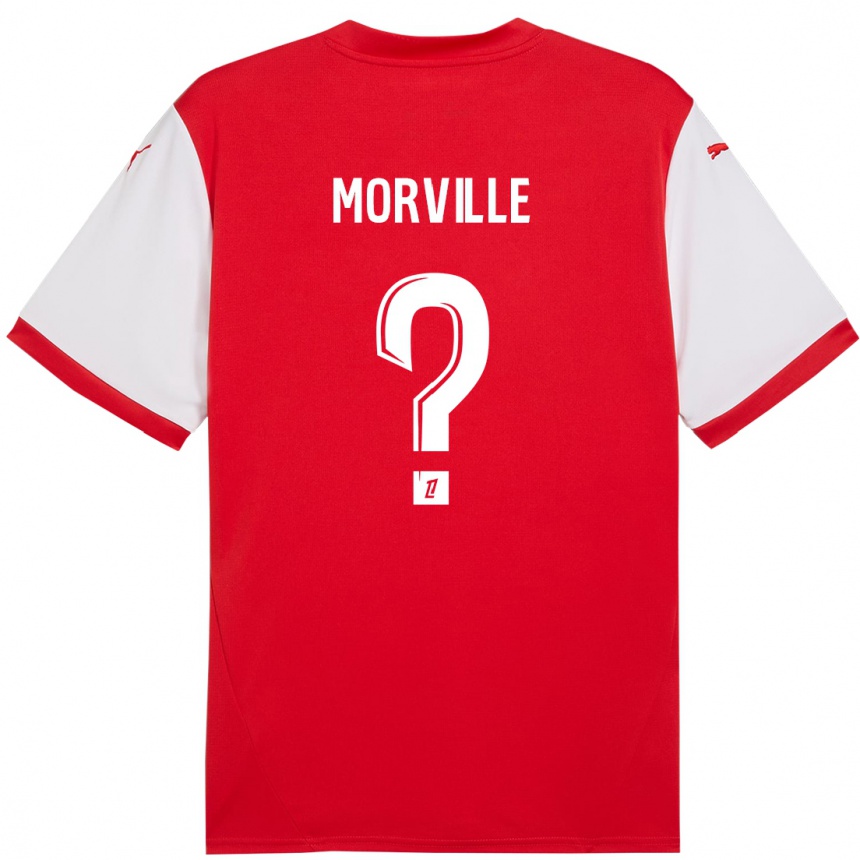 Vaikiškas Matisse Morville #0 Raudona Balta Namų Marškinėliai 2024/25 T-Shirt