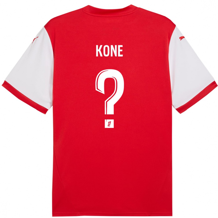 Vaikiškas Abdoul Koné #0 Raudona Balta Namų Marškinėliai 2024/25 T-Shirt