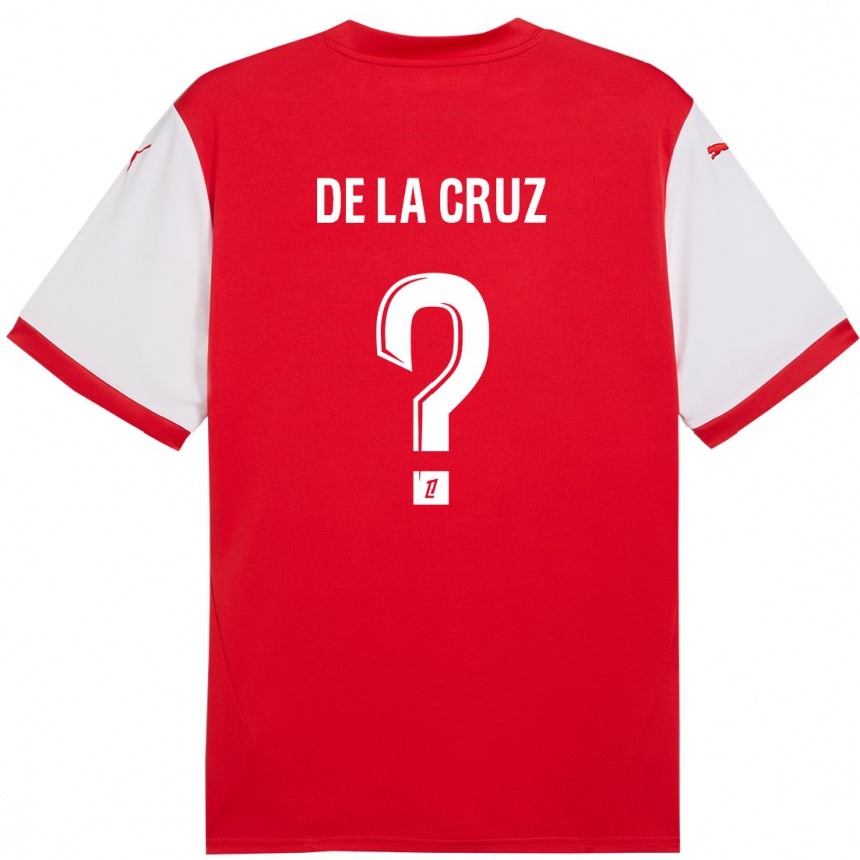 Vaikiškas Maiky De La Cruz #0 Raudona Balta Namų Marškinėliai 2024/25 T-Shirt