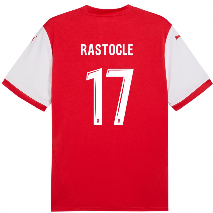 Vaikiškas Jade Rastocle #17 Raudona Balta Namų Marškinėliai 2024/25 T-Shirt