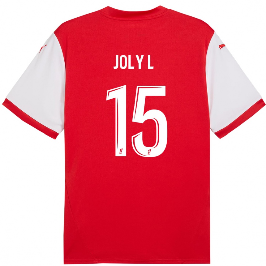 Vaikiškas Lou Ann Joly #15 Raudona Balta Namų Marškinėliai 2024/25 T-Shirt