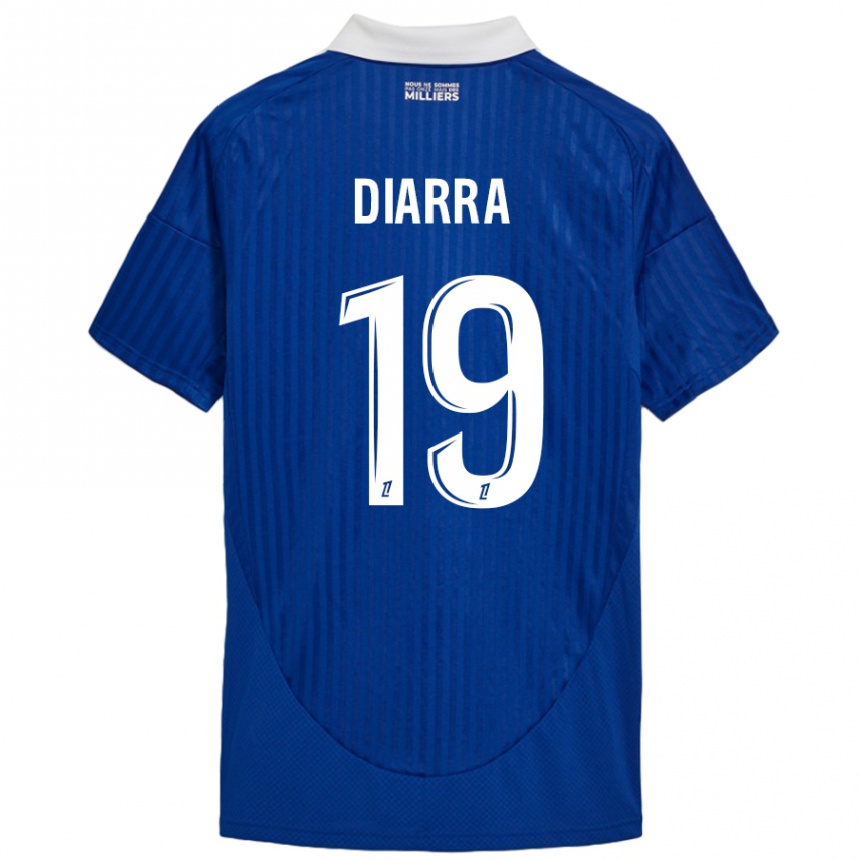 Vaikiškas Habib Diarra #19 Mėlyna Balta Namų Marškinėliai 2024/25 T-Shirt