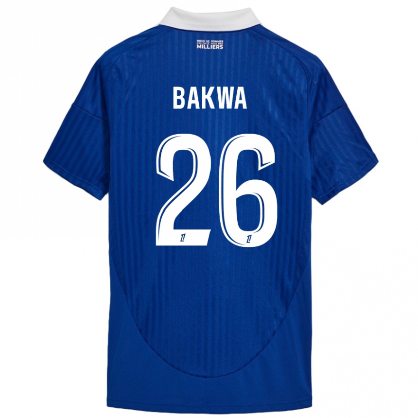 Vaikiškas Dilane Bakwa #26 Mėlyna Balta Namų Marškinėliai 2024/25 T-Shirt