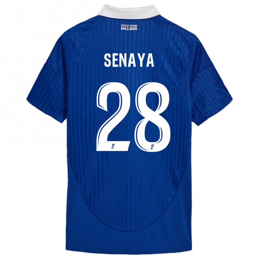 Vaikiškas Marvin Senaya #28 Mėlyna Balta Namų Marškinėliai 2024/25 T-Shirt