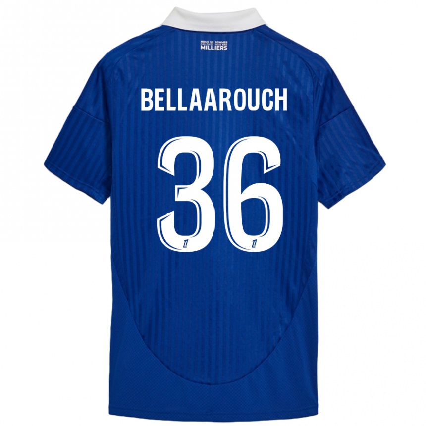 Vaikiškas Alaa Bellaarouch #36 Mėlyna Balta Namų Marškinėliai 2024/25 T-Shirt