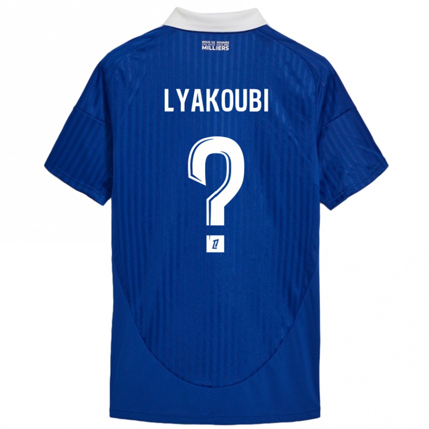 Vaikiškas Oussama Lyakoubi #0 Mėlyna Balta Namų Marškinėliai 2024/25 T-Shirt