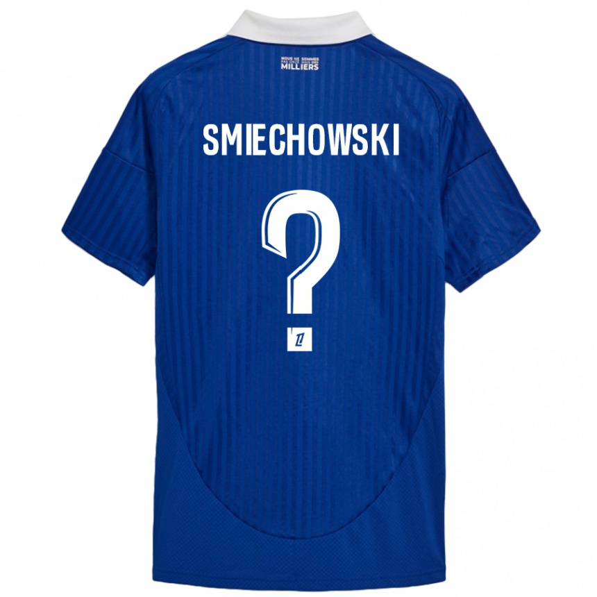 Vaikiškas Artur Smiechowski #0 Mėlyna Balta Namų Marškinėliai 2024/25 T-Shirt