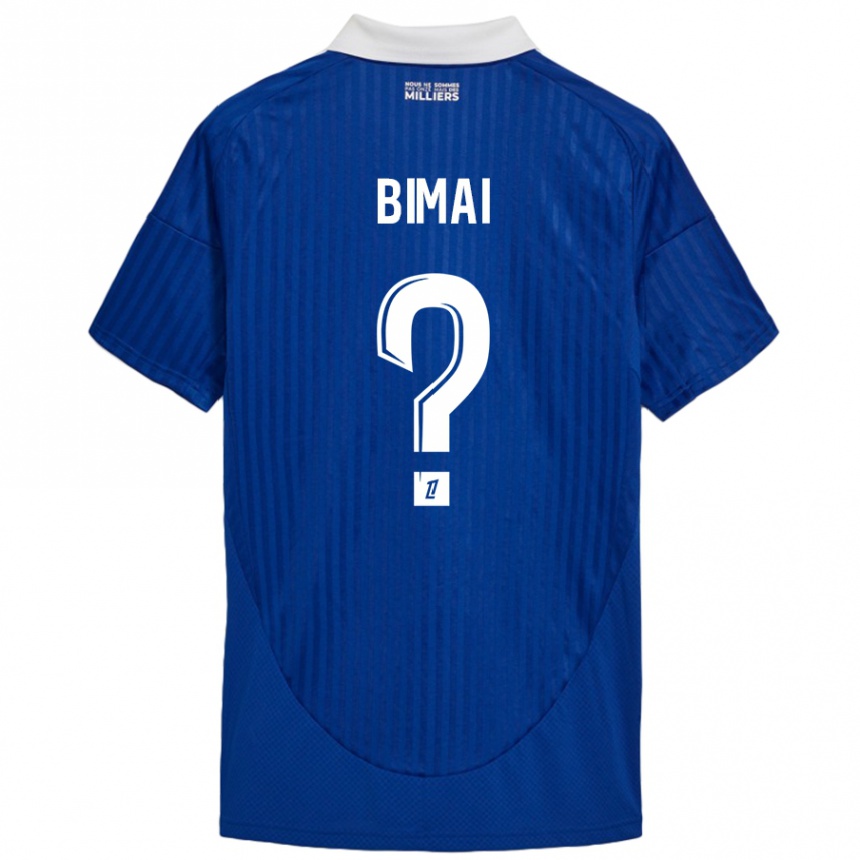 Vaikiškas Longin Bimai #0 Mėlyna Balta Namų Marškinėliai 2024/25 T-Shirt