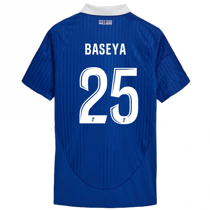 Vaikiškas Steven Baseya #25 Mėlyna Balta Namų Marškinėliai 2024/25 T-Shirt