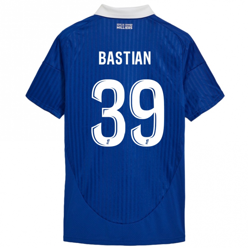 Vaikiškas Maxime Bastian #39 Mėlyna Balta Namų Marškinėliai 2024/25 T-Shirt