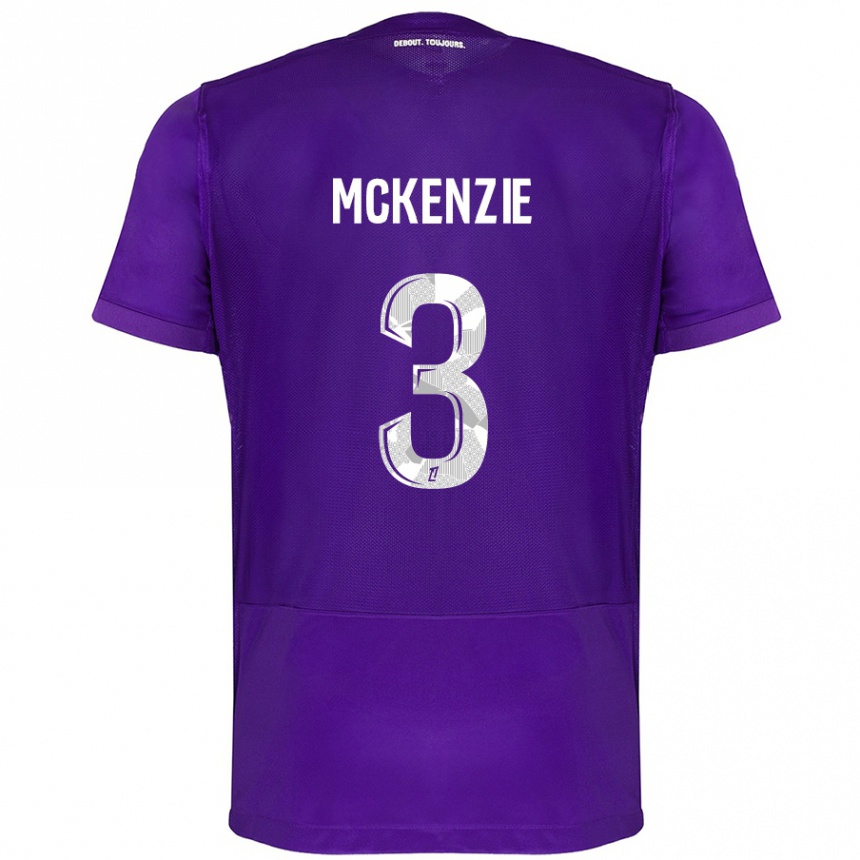 Vaikiškas Mark Mckenzie #3 Violetinė Balta Namų Marškinėliai 2024/25 T-Shirt