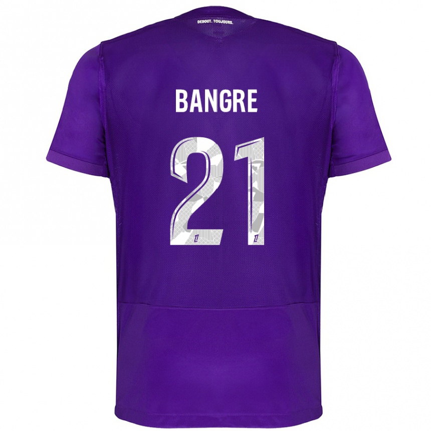 Vaikiškas Mamady Bangré #21 Violetinė Balta Namų Marškinėliai 2024/25 T-Shirt