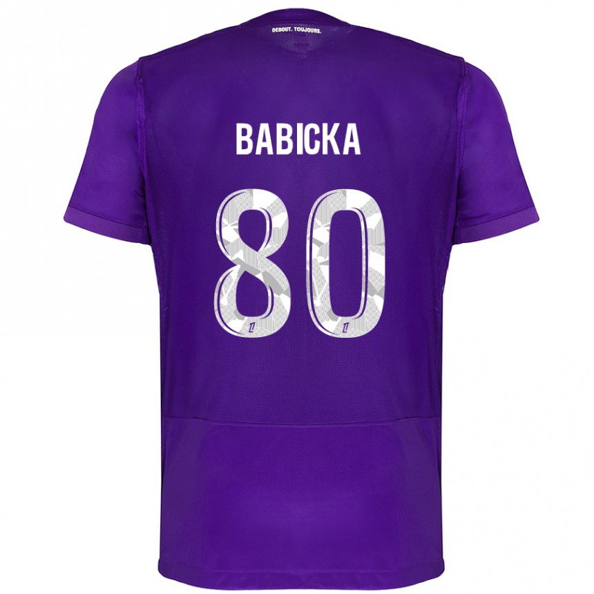 Vaikiškas Shavy Babicka #80 Violetinė Balta Namų Marškinėliai 2024/25 T-Shirt