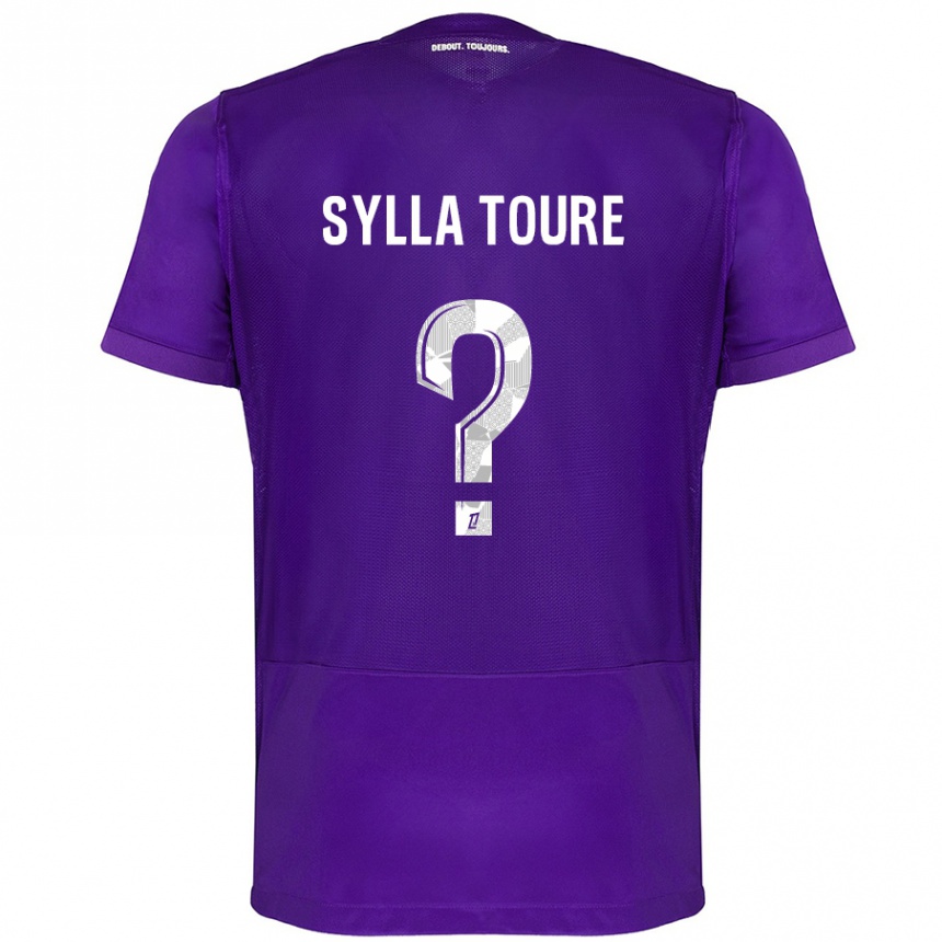 Vaikiškas Ismael Sylla Touré #0 Violetinė Balta Namų Marškinėliai 2024/25 T-Shirt