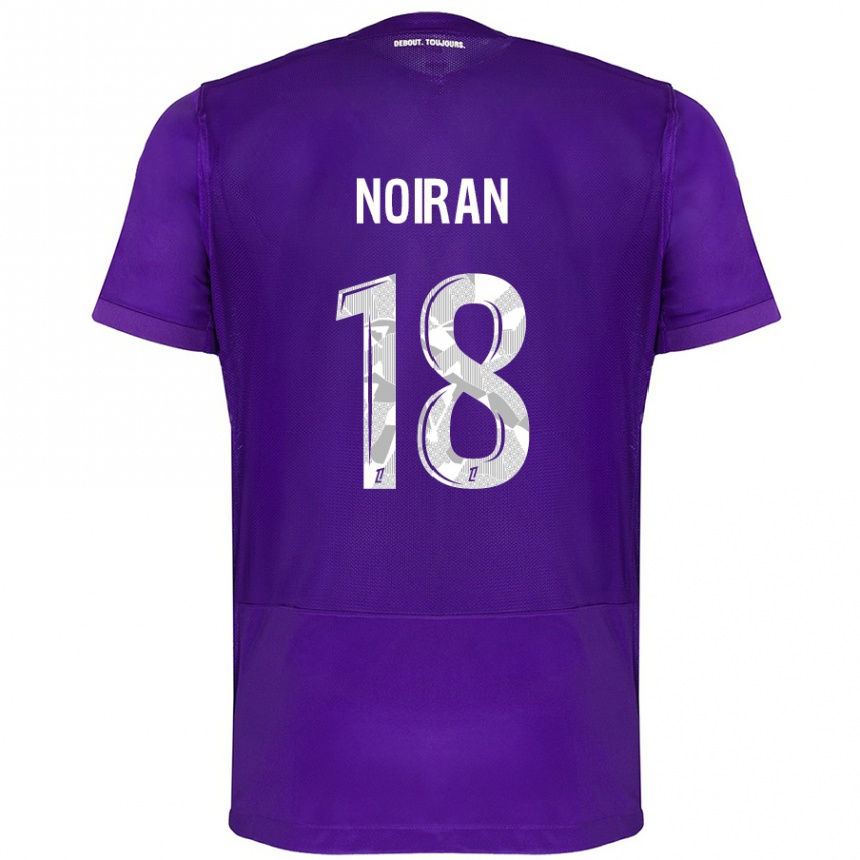 Vaikiškas Clara Noiran #18 Violetinė Balta Namų Marškinėliai 2024/25 T-Shirt