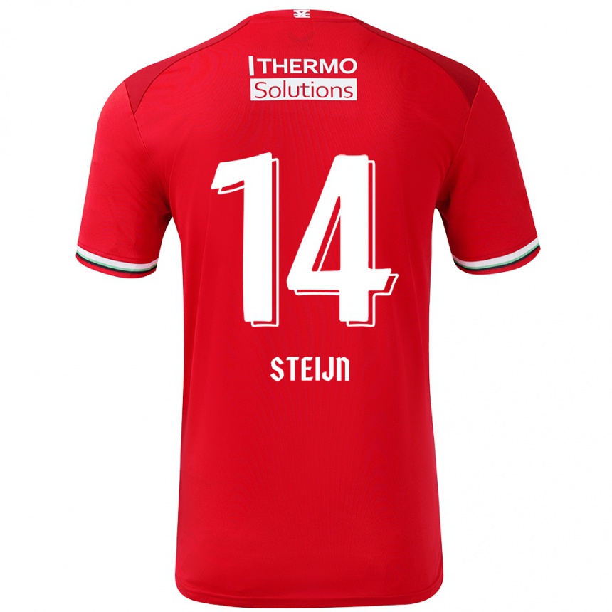 Vaikiškas Sem Steijn #14 Raudona Balta Namų Marškinėliai 2024/25 T-Shirt