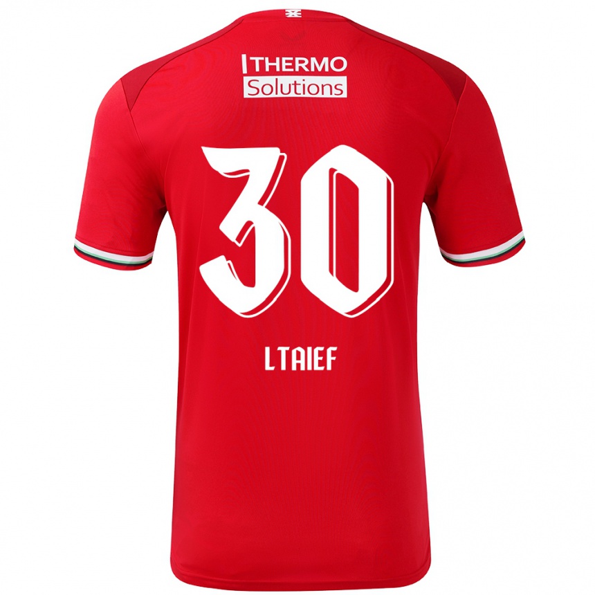 Vaikiškas Sayfallah Ltaief #30 Raudona Balta Namų Marškinėliai 2024/25 T-Shirt