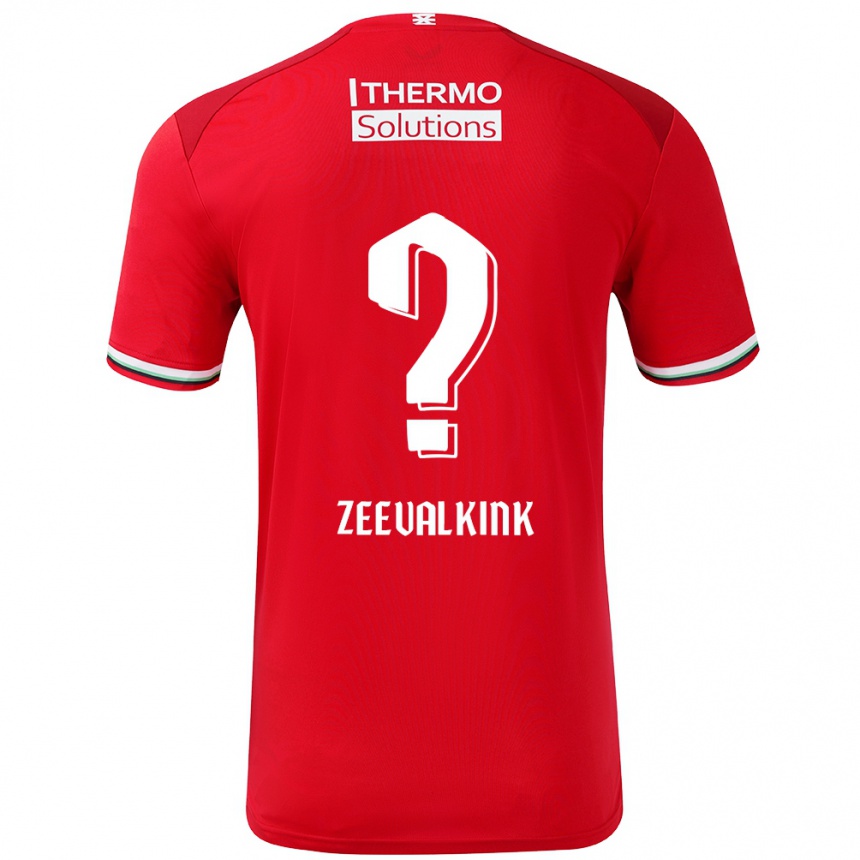 Vaikiškas Leco Zeevalkink #0 Raudona Balta Namų Marškinėliai 2024/25 T-Shirt