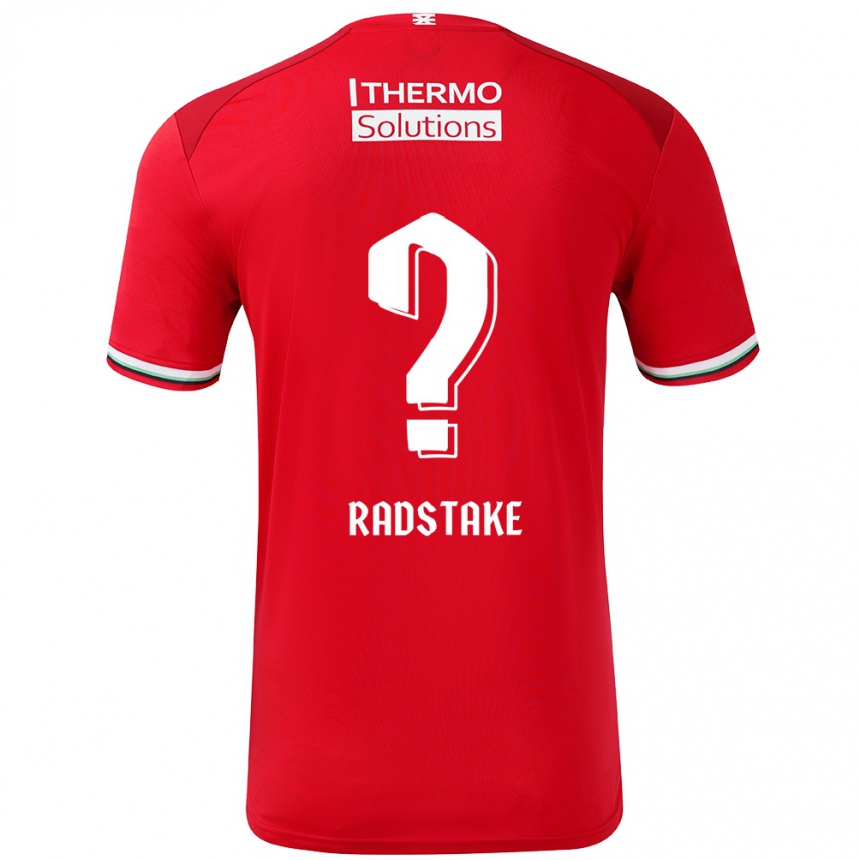 Vaikiškas Ruben Radstake #0 Raudona Balta Namų Marškinėliai 2024/25 T-Shirt