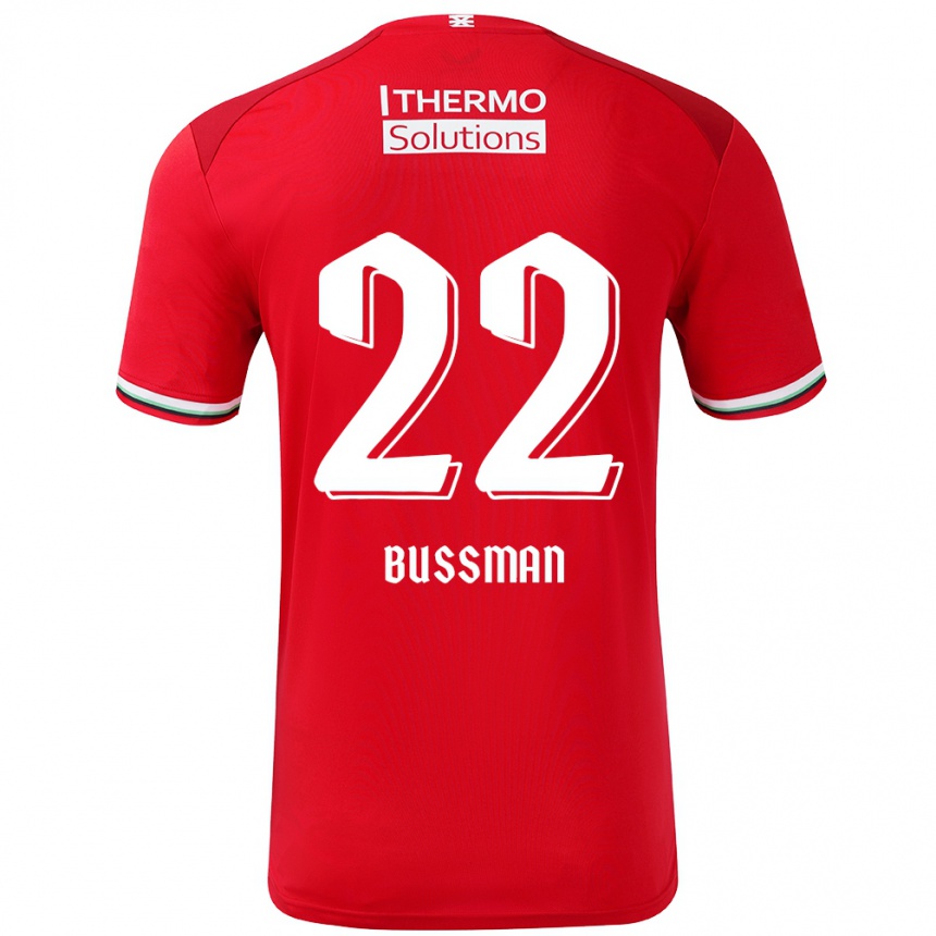 Vaikiškas Fiene Bussman #22 Raudona Balta Namų Marškinėliai 2024/25 T-Shirt