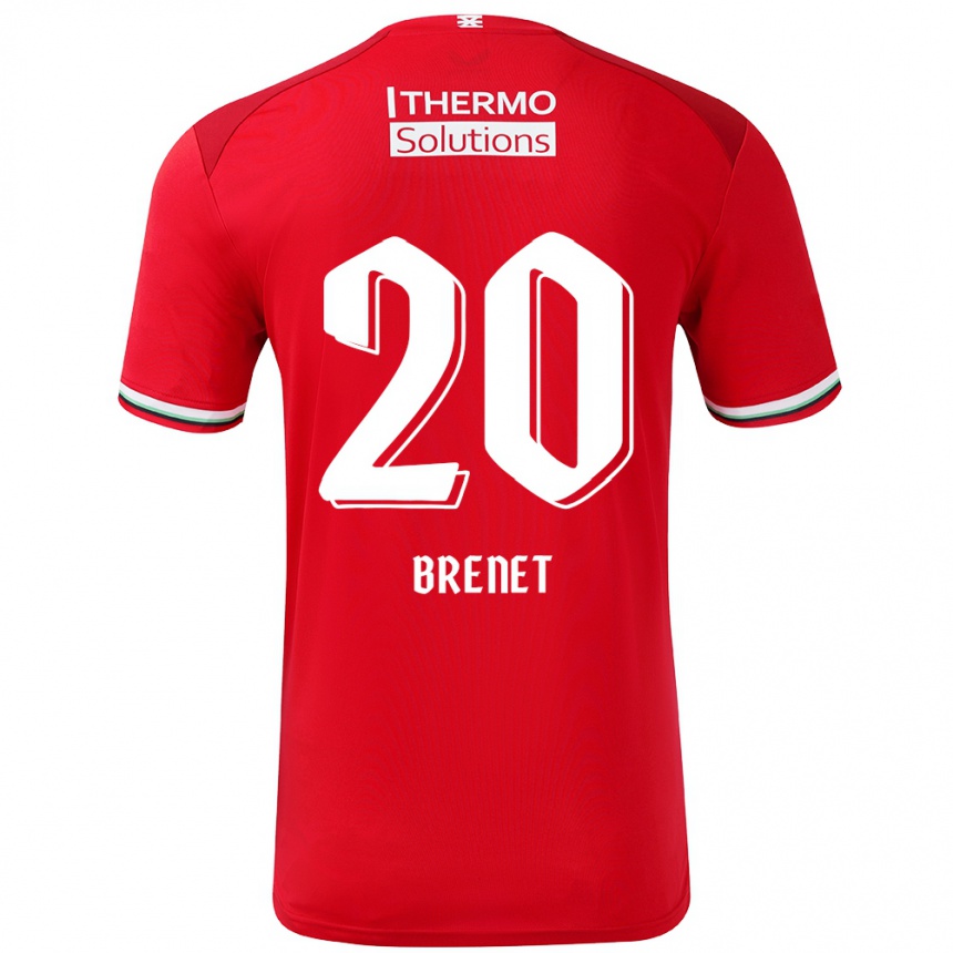 Vaikiškas Joshua Brenet #20 Raudona Balta Namų Marškinėliai 2024/25 T-Shirt