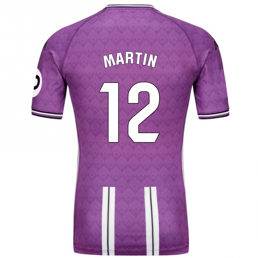 Vaikiškas Mario Martin #12 Violetinė Balta Namų Marškinėliai 2024/25 T-Shirt