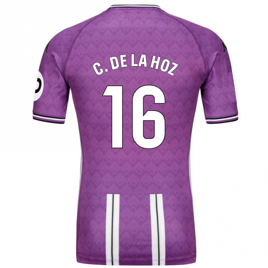 Vaikiškas César De La Hoz #16 Violetinė Balta Namų Marškinėliai 2024/25 T-Shirt