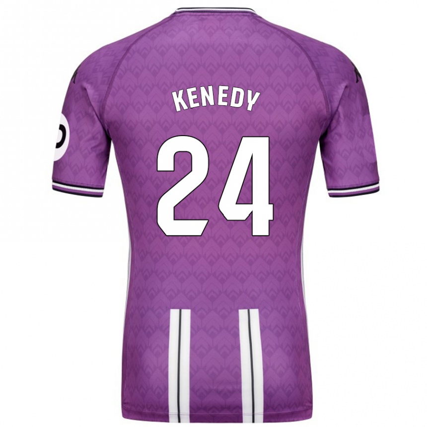 Vaikiškas Kenedy #24 Violetinė Balta Namų Marškinėliai 2024/25 T-Shirt