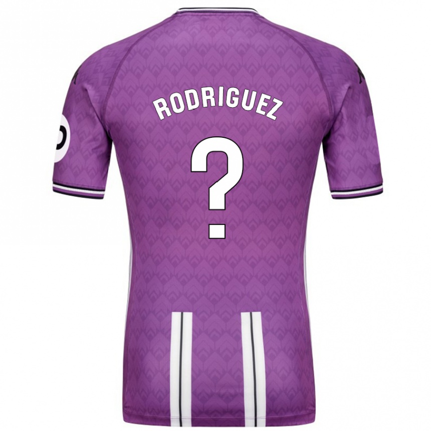 Vaikiškas Gabriel Rodríguez #0 Violetinė Balta Namų Marškinėliai 2024/25 T-Shirt