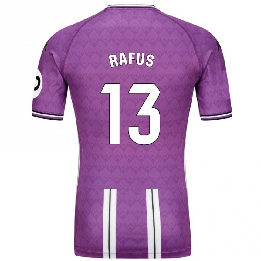 Vaikiškas Arnau Rafus #13 Violetinė Balta Namų Marškinėliai 2024/25 T-Shirt