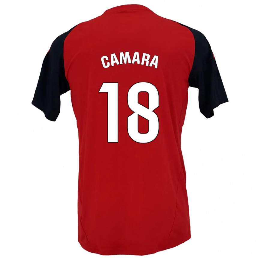 Vaikiškas Aaron Cámara #18 Raudona Juoda Namų Marškinėliai 2024/25 T-Shirt