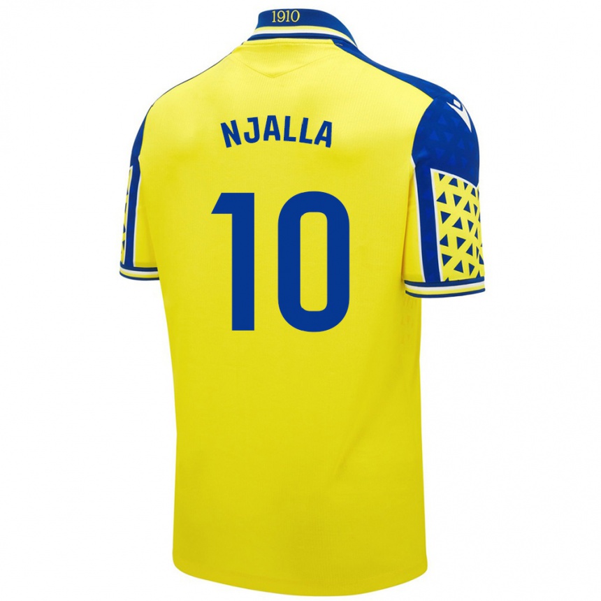 Vaikiškas Nico Njalla #10 Geltona Mėlyna Namų Marškinėliai 2024/25 T-Shirt