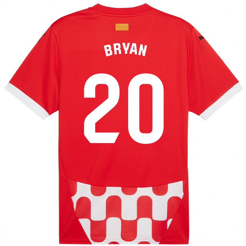 Vaikiškas Bryan Gil #20 Raudona Balta Namų Marškinėliai 2024/25 T-Shirt