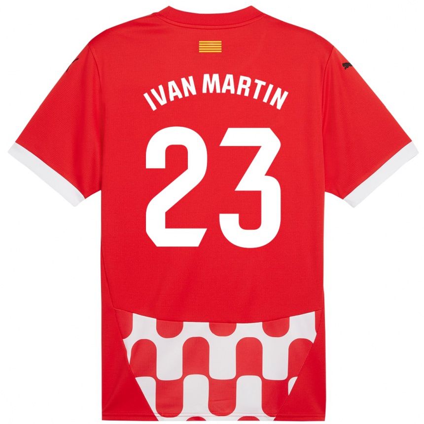 Vaikiškas Iván Martín #23 Raudona Balta Namų Marškinėliai 2024/25 T-Shirt