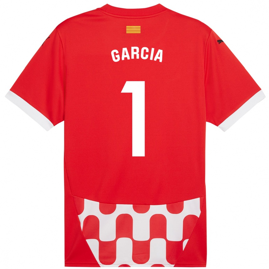 Vaikiškas Lucas García #1 Raudona Balta Namų Marškinėliai 2024/25 T-Shirt