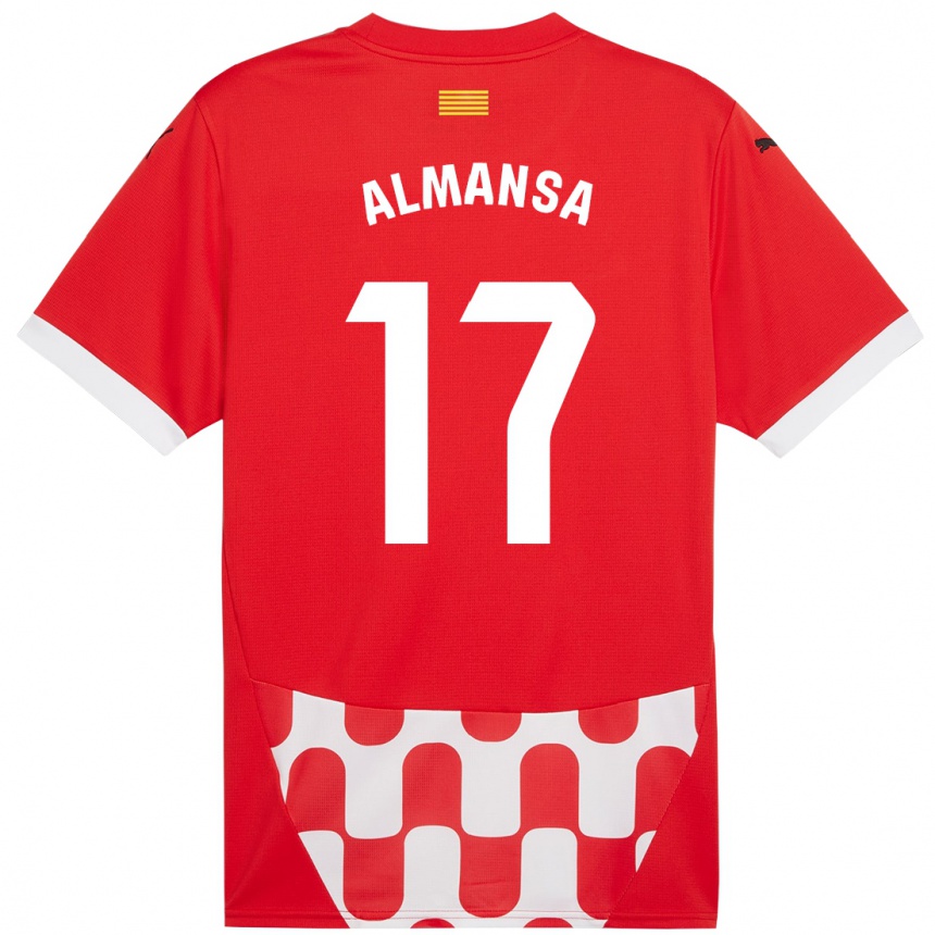 Vaikiškas Alex Almansa #17 Raudona Balta Namų Marškinėliai 2024/25 T-Shirt