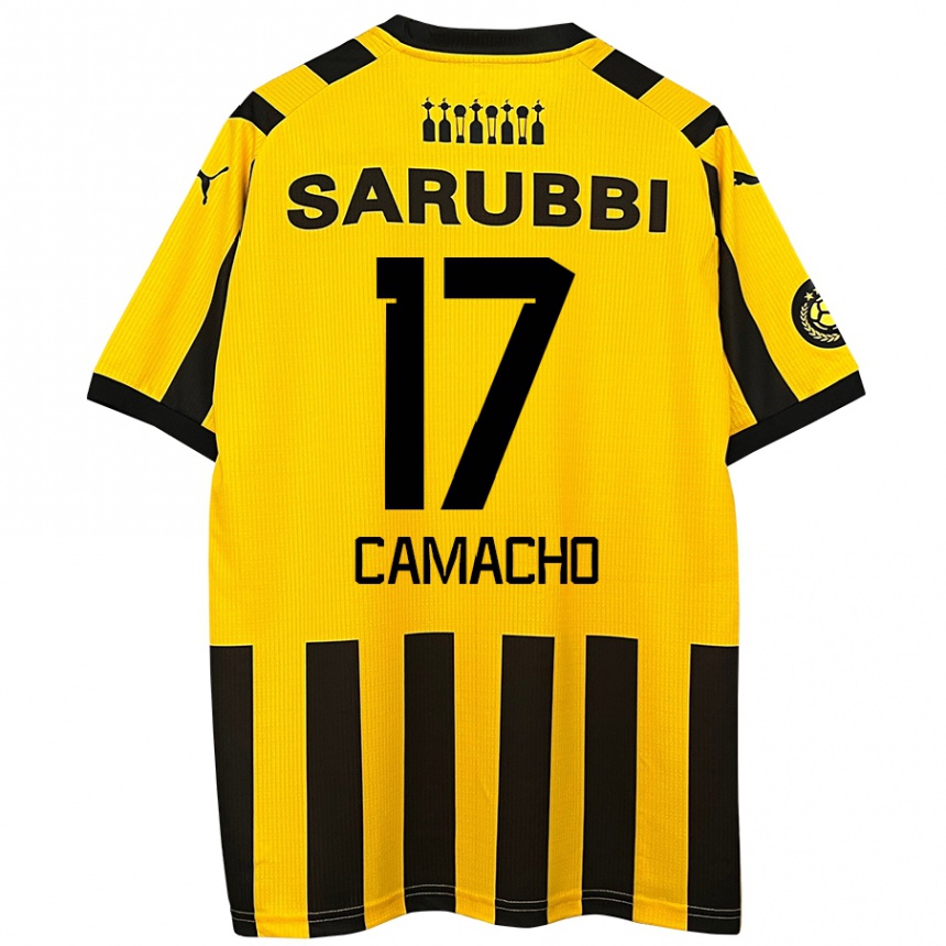 Vaikiškas Sebastián Camacho #17 Geltona Juoda Namų Marškinėliai 2024/25 T-Shirt