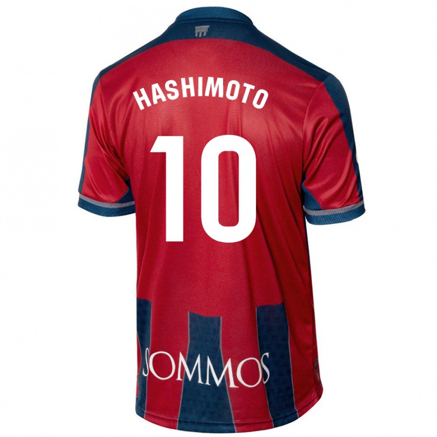 Vaikiškas Kento Hashimoto #10 Raudona Mėlyna Namų Marškinėliai 2024/25 T-Shirt