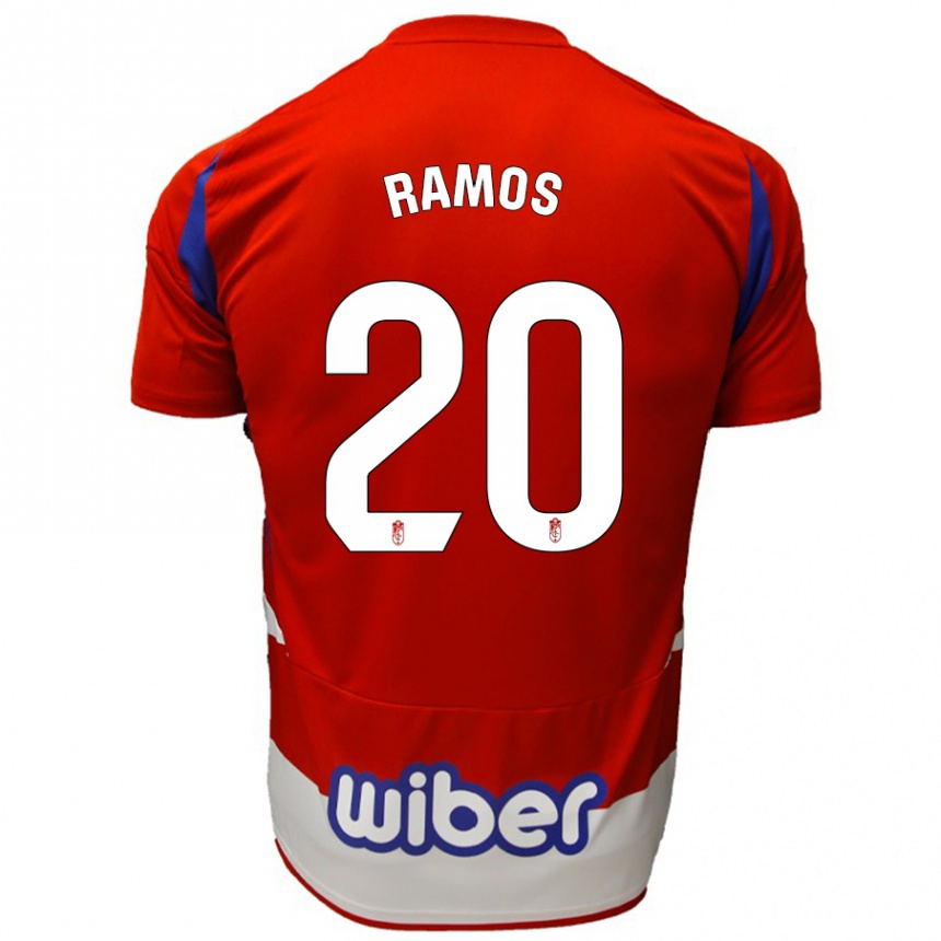 Vaikiškas Lucía Ramos #20 Raudona Balta Mėlyna Namų Marškinėliai 2024/25 T-Shirt