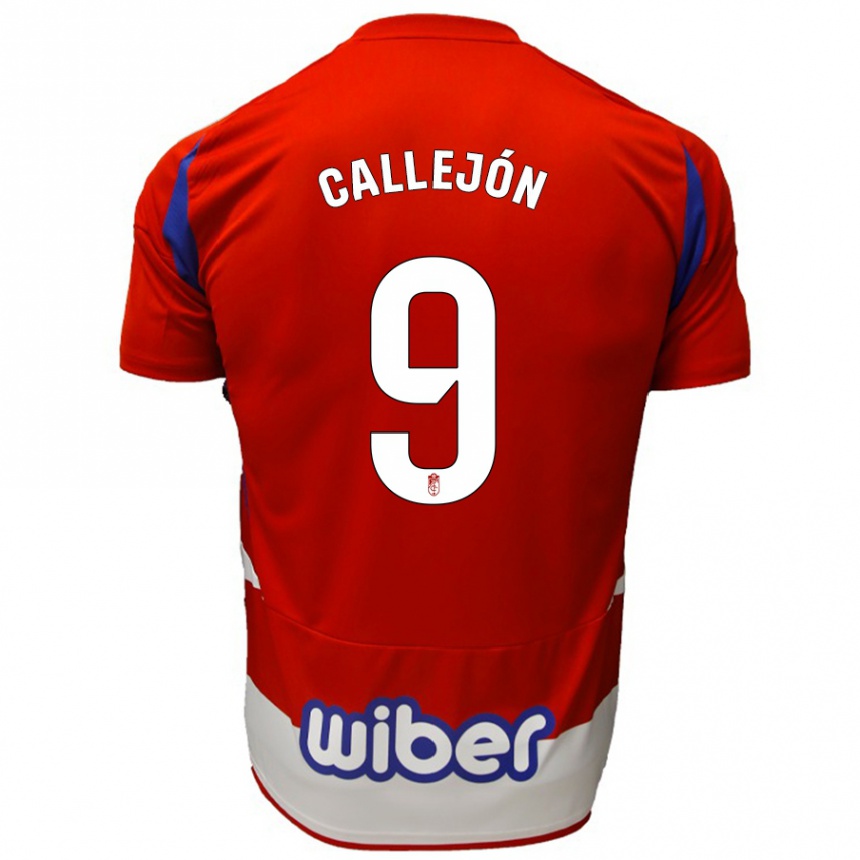 Vaikiškas José Callejón #9 Raudona Balta Mėlyna Namų Marškinėliai 2024/25 T-Shirt