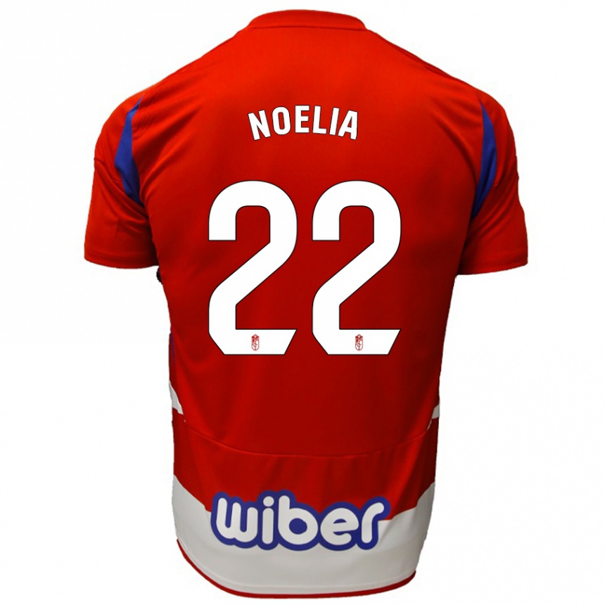 Vaikiškas Noelia Salas Mullens #22 Raudona Balta Mėlyna Namų Marškinėliai 2024/25 T-Shirt