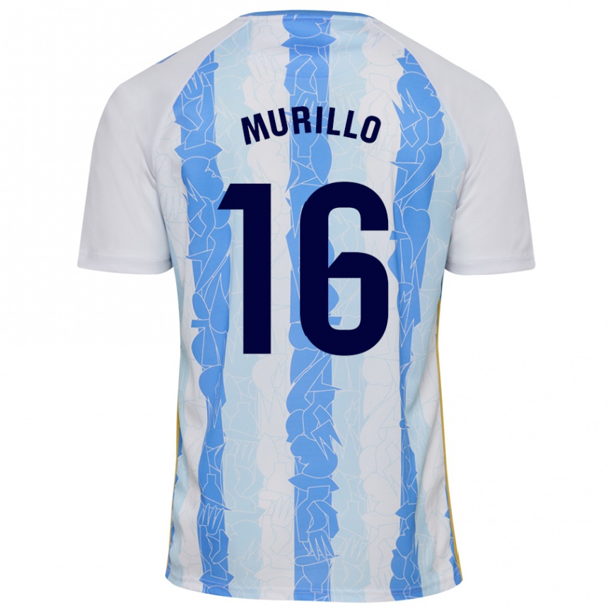 Vaikiškas Diego Murillo #16 Balta Mėlyna Namų Marškinėliai 2024/25 T-Shirt