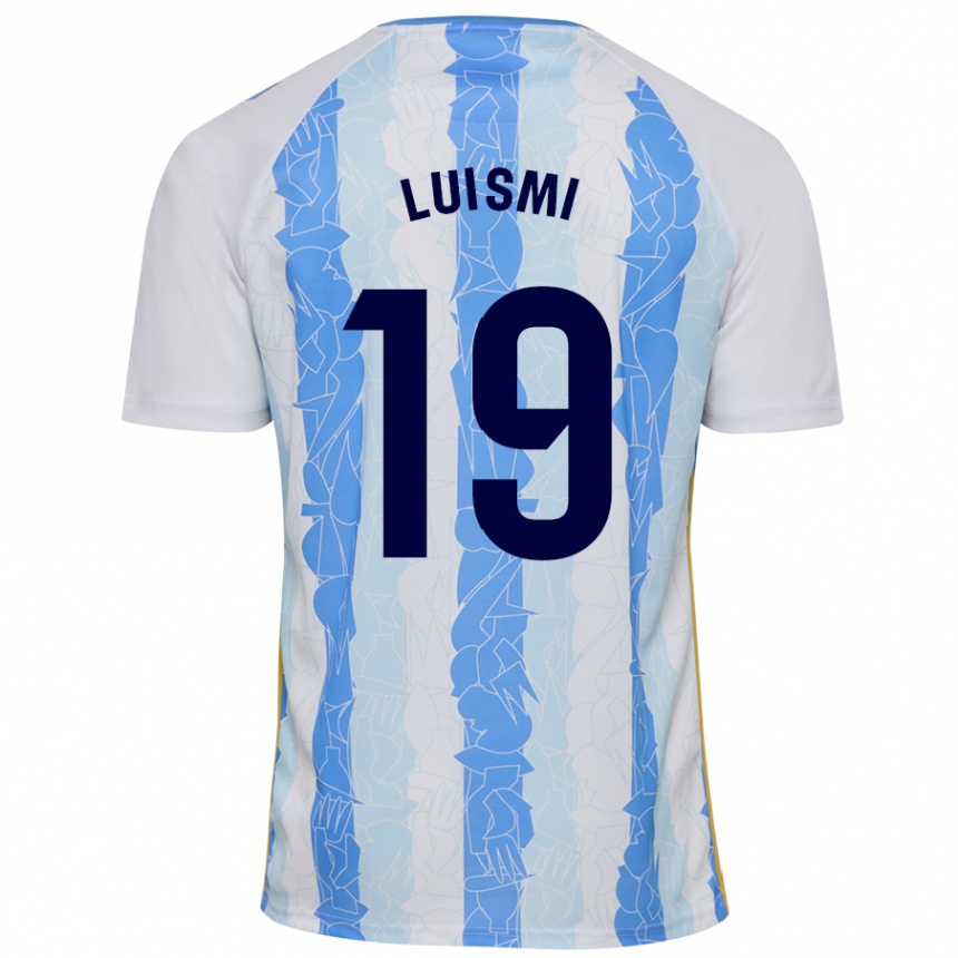 Vaikiškas Luismi Sánchez #19 Balta Mėlyna Namų Marškinėliai 2024/25 T-Shirt