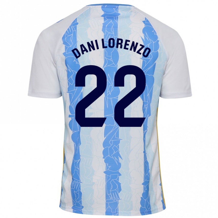 Vaikiškas Dani Lorenzo #22 Balta Mėlyna Namų Marškinėliai 2024/25 T-Shirt