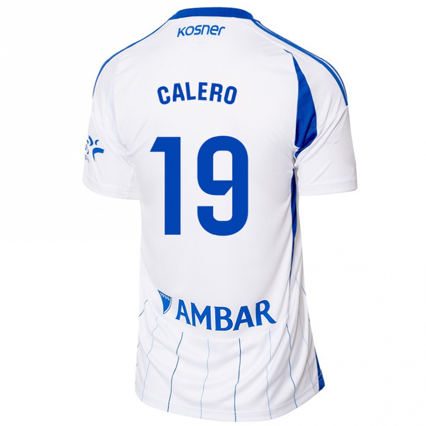 Vaikiškas Iván Calero #19 Raudona Balta Namų Marškinėliai 2024/25 T-Shirt