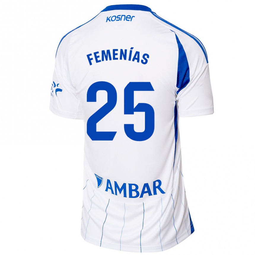 Vaikiškas Joan Femenías #25 Raudona Balta Namų Marškinėliai 2024/25 T-Shirt