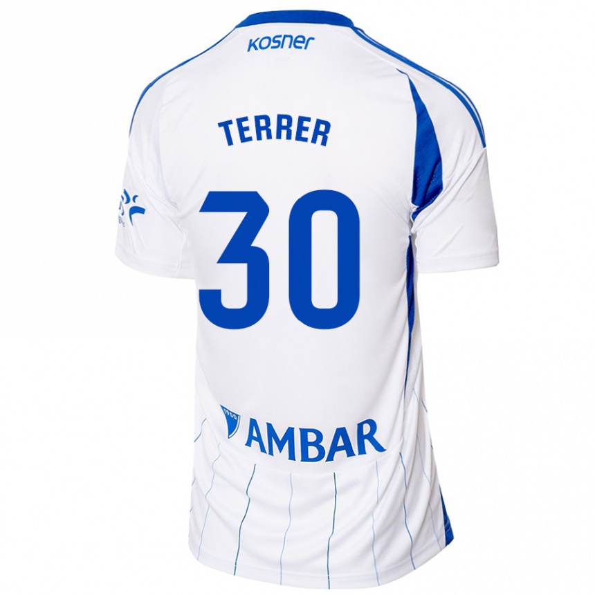 Vaikiškas Lucas Terrer #30 Raudona Balta Namų Marškinėliai 2024/25 T-Shirt